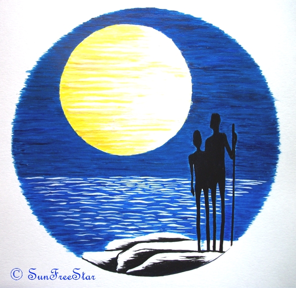 painting moon