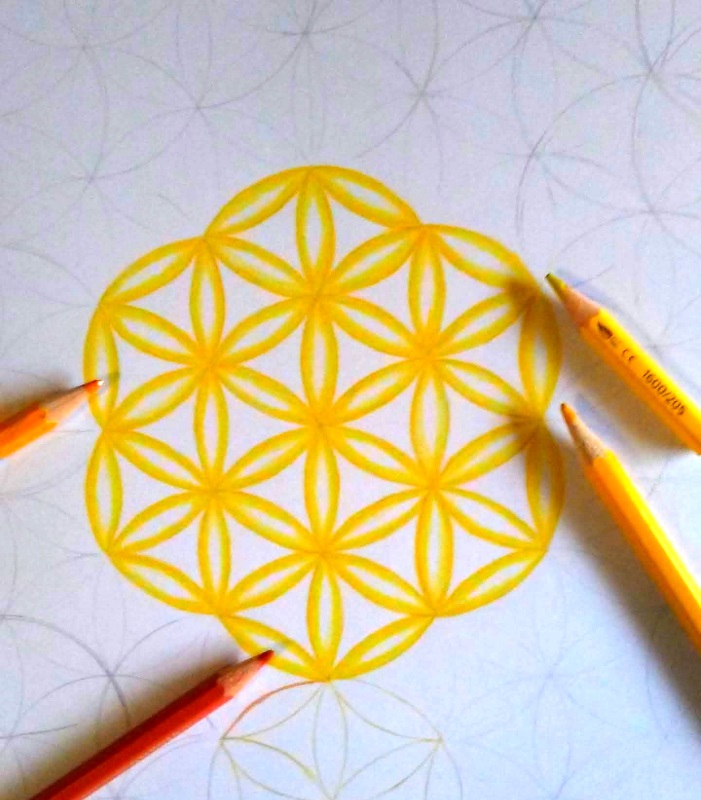 drawing flower of life