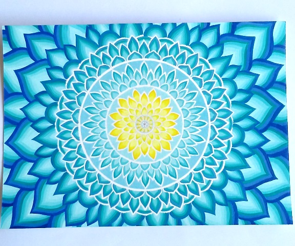 painting infinity mandala