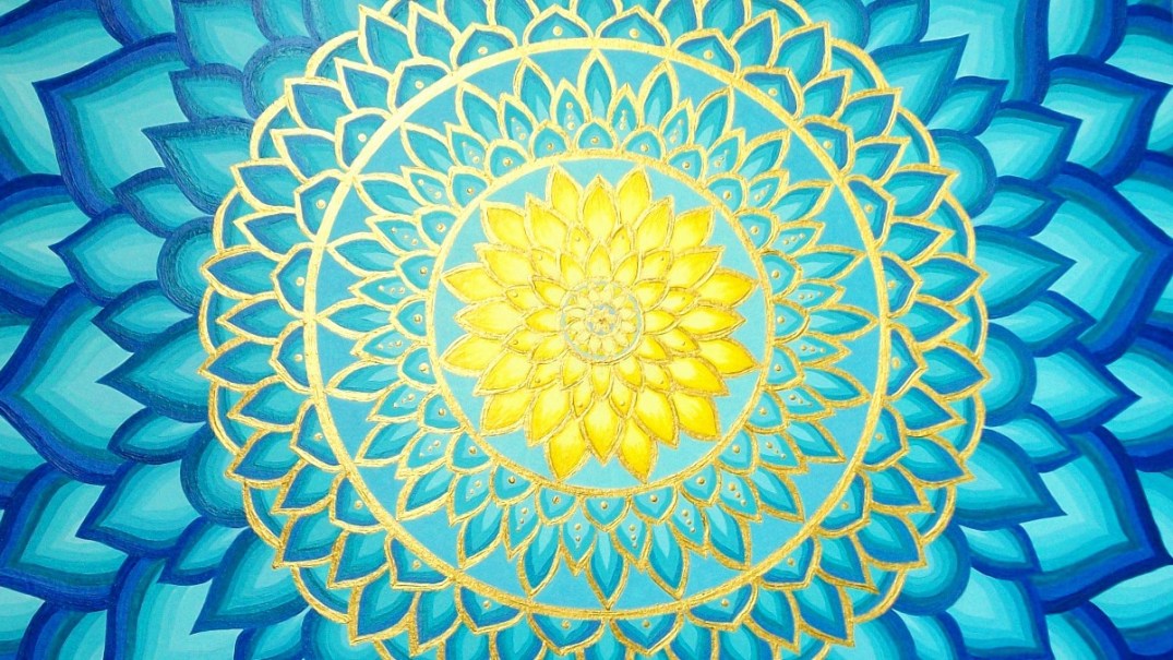 Blue Gold Mandala