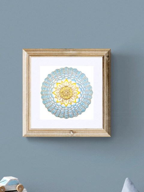 Protection Blue Gold Mandala