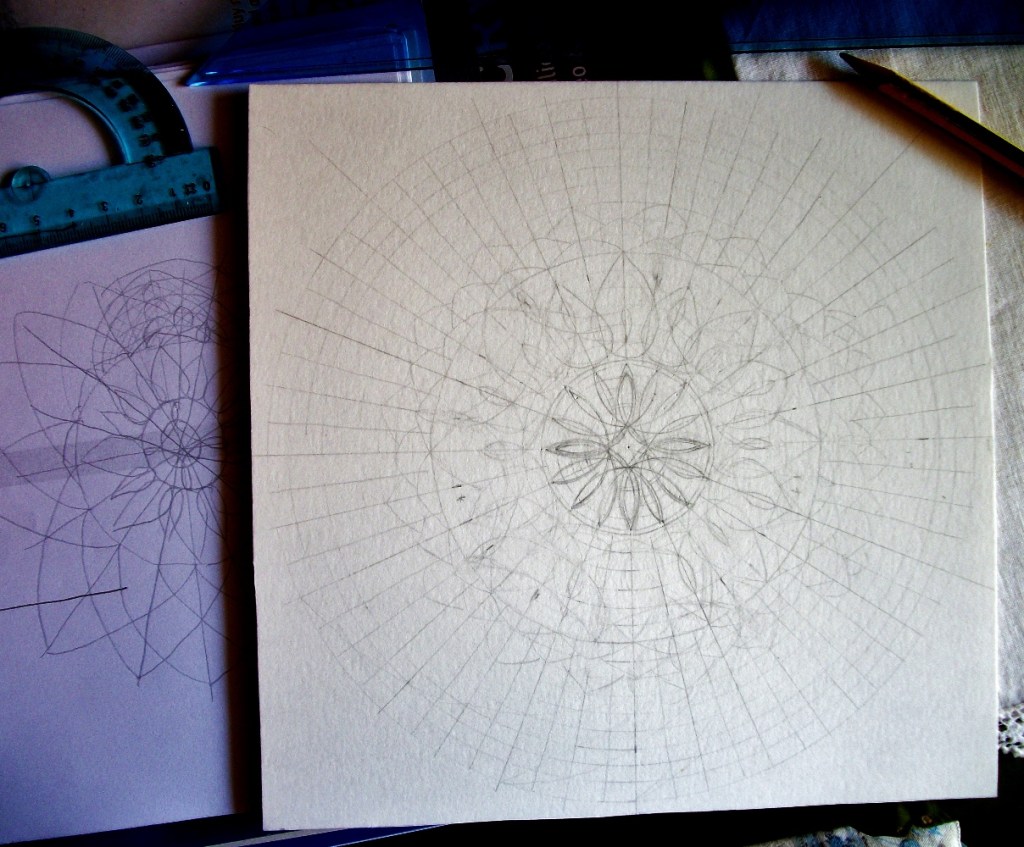 Protection Mandala Drawing