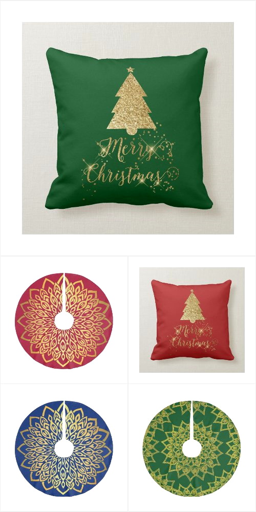 gold christmas colorful collection